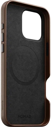 Nomad Traditional Leather iPhone 16 Pro Max Hoesje Leer MagSafe Bruin afbeelding 13
