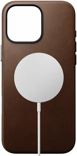 Nomad Traditional Leather iPhone 16 Pro Max Hoesje Leer MagSafe Bruin afbeelding 8