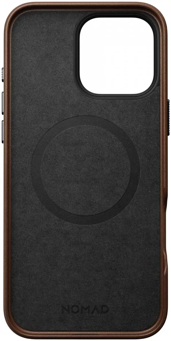 Nomad Traditional Leather iPhone 16 Pro Max Hoesje Leer MagSafe Bruin afbeelding 12
