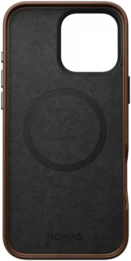 Nomad Traditional Leather iPhone 16 Pro Max Hoesje Leer MagSafe Bruin afbeelding 12