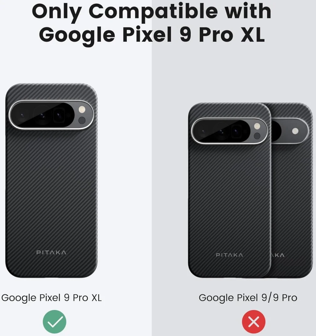 PITAKA MagEZ 6 Google Pixel 9 Pro XL Hoesje 600D Ultra Dun MagSafe Zwart afbeelding 10