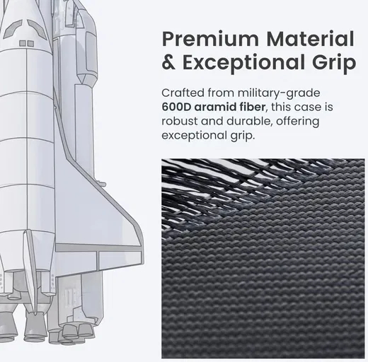 PITAKA MagEZ 6 Google Pixel 9 Pro XL Hoesje 600D Ultra Dun MagSafe Zwart afbeelding 3