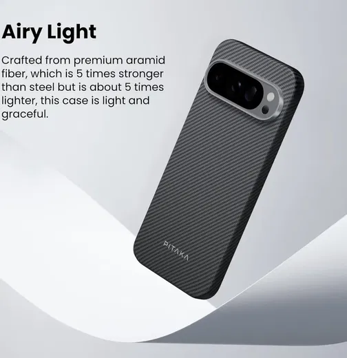 PITAKA MagEZ 6 Google Pixel 9 Pro XL Hoesje 600D Ultra Dun MagSafe Zwart afbeelding 6