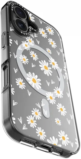 HappyCase Joy Apple iPhone 16 Hoesje MagSafe Back Cover Daisy Hearts afbeelding 13