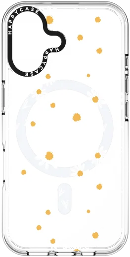 HappyCase Joy Apple iPhone 16 Hoesje MagSafe Back Cover Daisy Hearts afbeelding 16