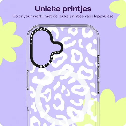 HappyCase Joy Apple iPhone 16 Hoesje MagSafe Back Cover Wild Leopard afbeelding 4