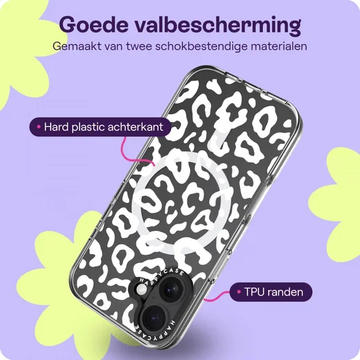 HappyCase Joy Apple iPhone 16 Hoesje MagSafe Back Cover Wild Leopard afbeelding 6