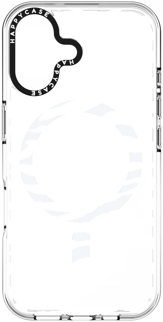 HappyCase Joy Apple iPhone 16 Hoesje MagSafe Back Cover Silver Zebra afbeelding 15