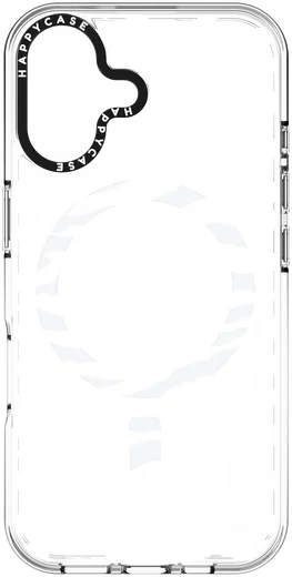 HappyCase Joy Apple iPhone 16 Hoesje MagSafe Back Cover Silver Zebra afbeelding 15