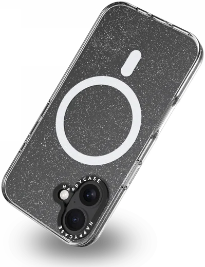 HappyCase Joy Apple iPhone 16 Hoesje MagSafe Back Cover Sparkle Glitter afbeelding 14