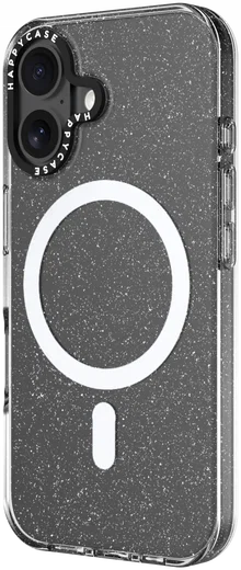 HappyCase Joy Apple iPhone 16 Hoesje MagSafe Back Cover Sparkle Glitter afbeelding 17