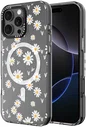 HappyCase Joy Apple iPhone 16 Pro Hoesje MagSafe Back Cover Daisy Hearts