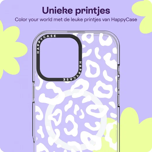 HappyCase Joy Apple iPhone 16 Pro Hoesje MagSafe Back Cover Wild Leopard afbeelding 4