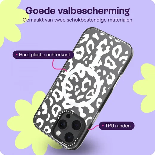 HappyCase Joy Apple iPhone 16 Pro Hoesje MagSafe Back Cover Wild Leopard afbeelding 6