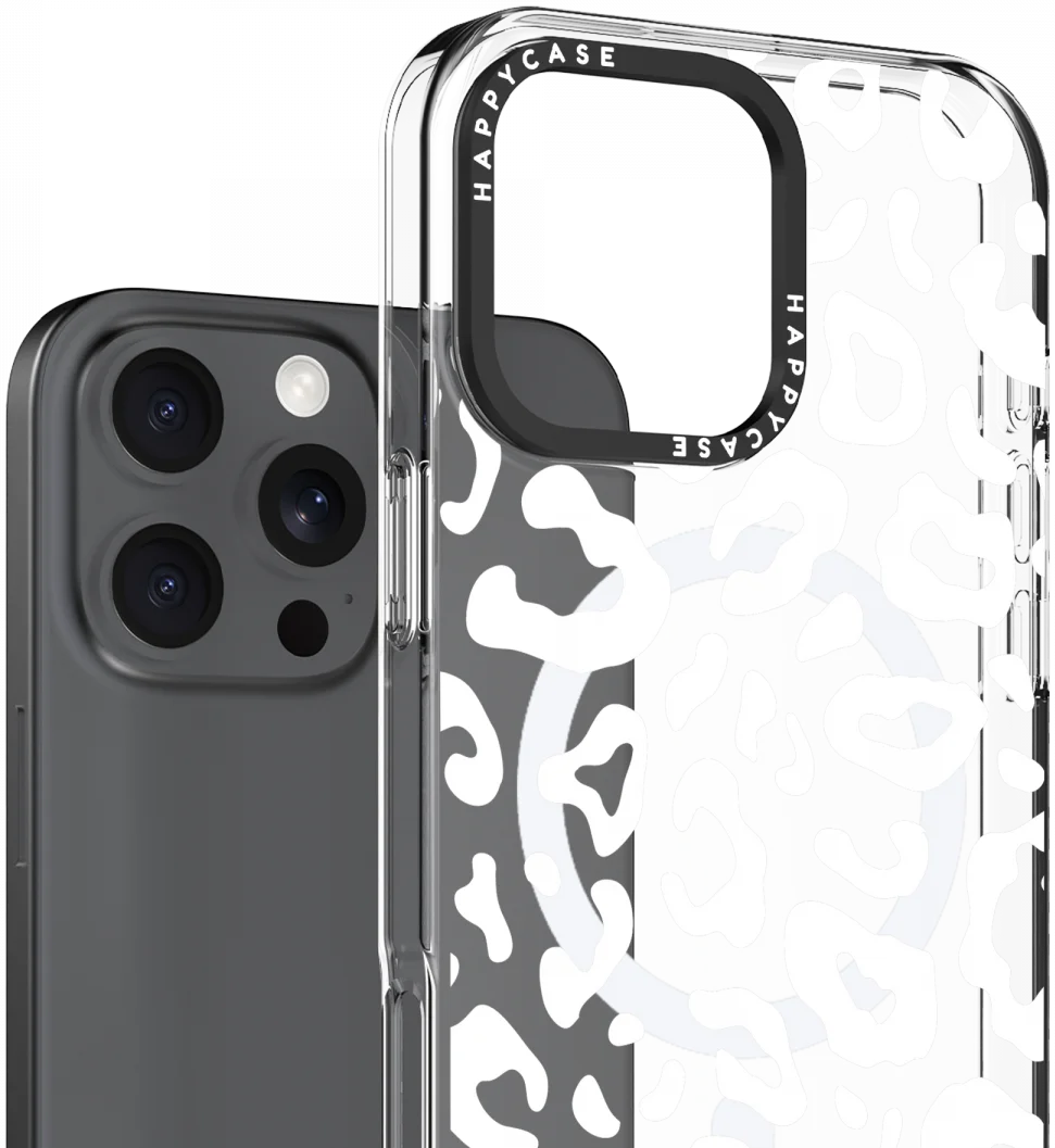 HappyCase Joy Apple iPhone 16 Pro Hoesje MagSafe Back Cover Wild Leopard afbeelding 2