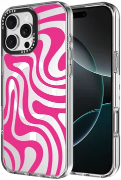 HappyCase Joy Apple iPhone 16 Pro Hoesje MagSafe Back Cover Wavy Swirl