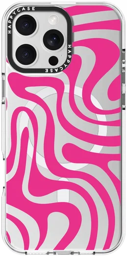 HappyCase Joy Apple iPhone 16 Pro Hoesje MagSafe Back Cover Wavy Swirl afbeelding 14