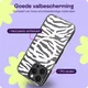 HappyCase Joy Apple iPhone 16 Pro Hoesje MagSafe Back Cover Silver Zebra afbeelding 6