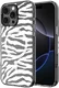 HappyCase Joy Apple iPhone 16 Pro Hoesje MagSafe Back Cover Silver Zebra