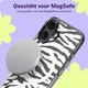 HappyCase Joy Apple iPhone 16 Plus Hoesje MagSafe Back Cover Silver Zebra afbeelding 5