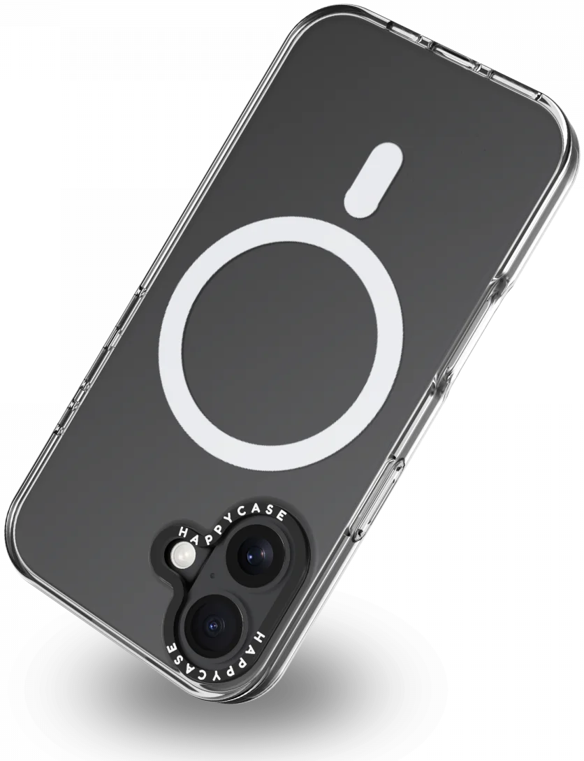 HappyCase Joy Apple iPhone 16 Plus Hoesje MagSafe Back Cover Crystal Clear afbeelding 13