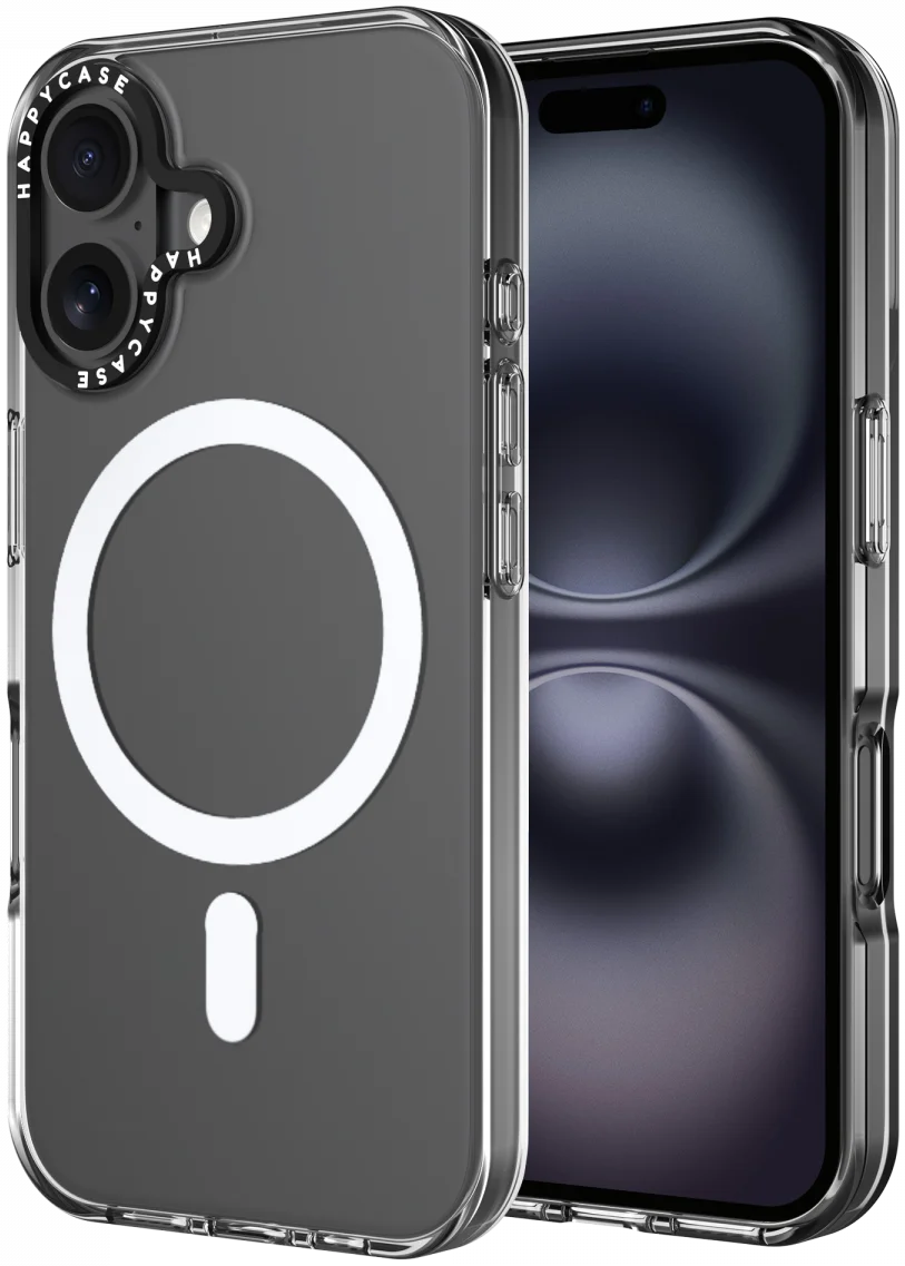 HappyCase Joy Apple iPhone 16 Plus Hoesje MagSafe Back Cover Crystal Clear afbeelding 1
