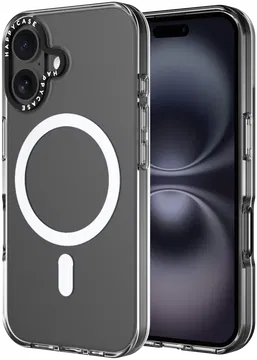 HappyCase Joy Apple iPhone 16 Plus Hoesje MagSafe Back Cover Crystal Clear