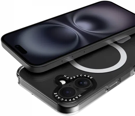 HappyCase Joy Apple iPhone 16 Plus Hoesje MagSafe Back Cover Crystal Clear afbeelding 11