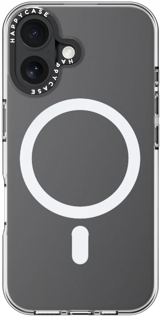 HappyCase Joy Apple iPhone 16 Plus Hoesje MagSafe Back Cover Crystal Clear afbeelding 14