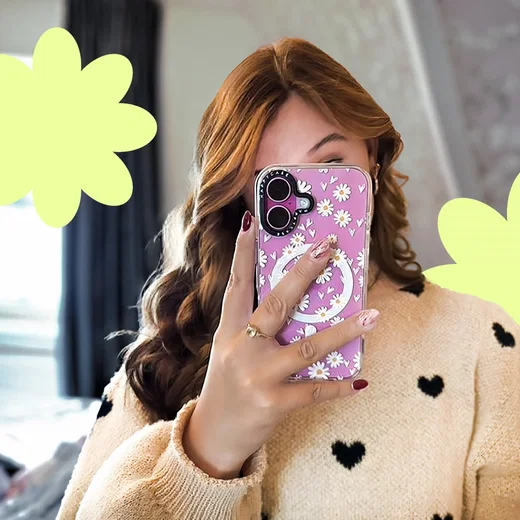 HappyCase Joy Apple iPhone 16 Pro Max Hoesje MagSafe Back Cover Daisy Hearts afbeelding 8
