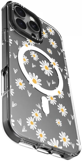 HappyCase Joy Apple iPhone 16 Pro Max Hoesje MagSafe Back Cover Daisy Hearts afbeelding 13