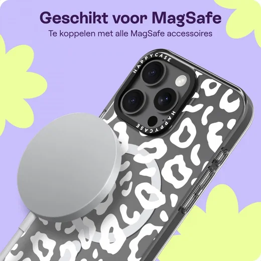 HappyCase Joy Apple iPhone 16 Pro Max Hoesje MagSafe Back Cover Wild Leopard afbeelding 5