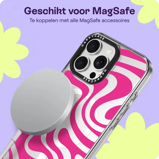 HappyCase Joy Apple iPhone 16 Pro Max Hoesje MagSafe Back Cover Wavy Swirl afbeelding 5