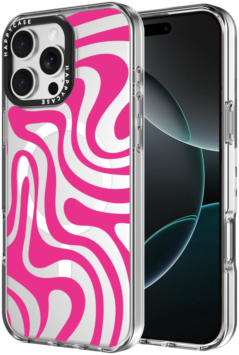 HappyCase Joy Apple iPhone 16 Pro Max Hoesje MagSafe Back Cover Wavy Swirl afbeelding 1