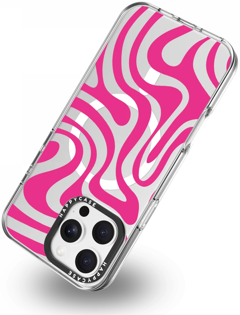 HappyCase Joy Apple iPhone 16 Pro Max Hoesje MagSafe Back Cover Wavy Swirl afbeelding 13
