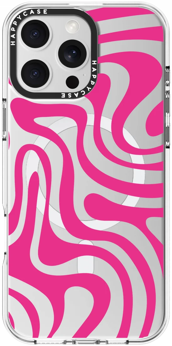 HappyCase Joy Apple iPhone 16 Pro Max Hoesje MagSafe Back Cover Wavy Swirl afbeelding 14