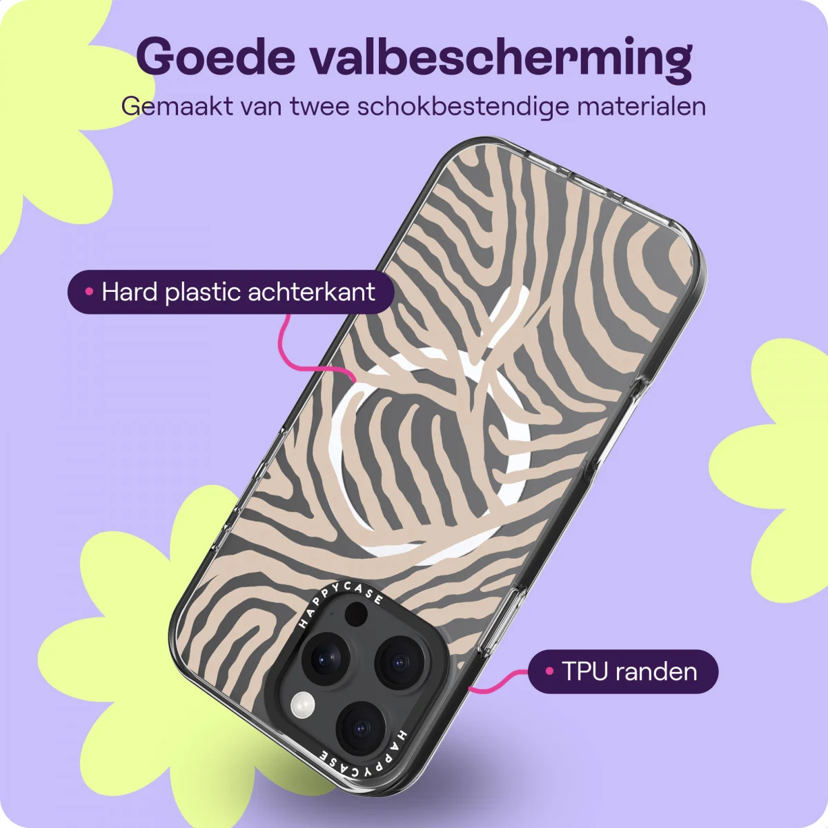 HappyCase Joy Apple iPhone 16 Pro Max Hoesje MagSafe Back Cover Safari Tiger afbeelding 6