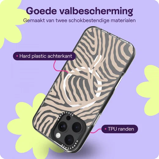HappyCase Joy Apple iPhone 16 Pro Max Hoesje MagSafe Back Cover Safari Tiger afbeelding 6