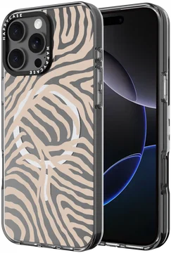HappyCase Joy Apple iPhone 16 Pro Max Hoesje MagSafe Back Cover Safari Tiger