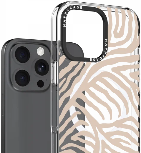 HappyCase Joy Apple iPhone 16 Pro Max Hoesje MagSafe Back Cover Safari Tiger afbeelding 2