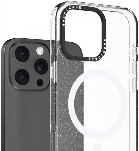 HappyCase Joy Apple iPhone 16 Pro Max Hoesje MagSafe Back Cover Sparkle Glitter afbeelding 2