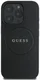 Guess Grained Gold Ring iPhone 16 Pro Hoesje MagSafe Back Cover Zwart afbeelding 2