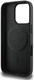 Guess Grained Gold Ring iPhone 16 Pro Hoesje MagSafe Back Cover Zwart afbeelding 5