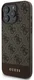 Guess 4G Bottom Stripe Apple iPhone 16 Pro Hoesje Back Cover Bruin afbeelding 4