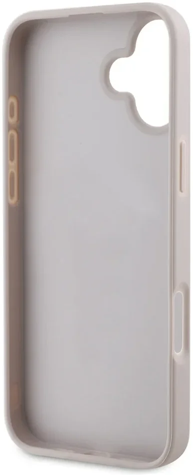 Guess 4G Bottom Stripe Apple iPhone 16 Hoesje Back Cover Roze afbeelding 4