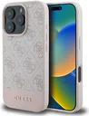 Guess 4G Bottom Stripe Apple iPhone 16 Pro Hoesje Back Cover Roze