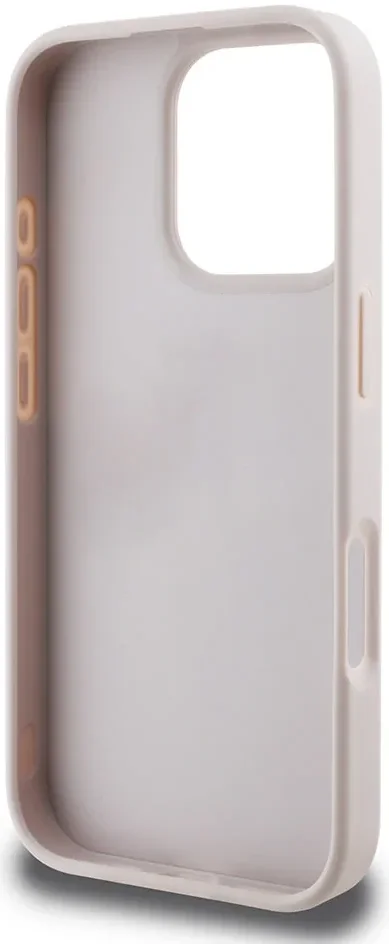 Guess 4G Bottom Stripe Apple iPhone 16 Pro Hoesje Back Cover Roze afbeelding 5