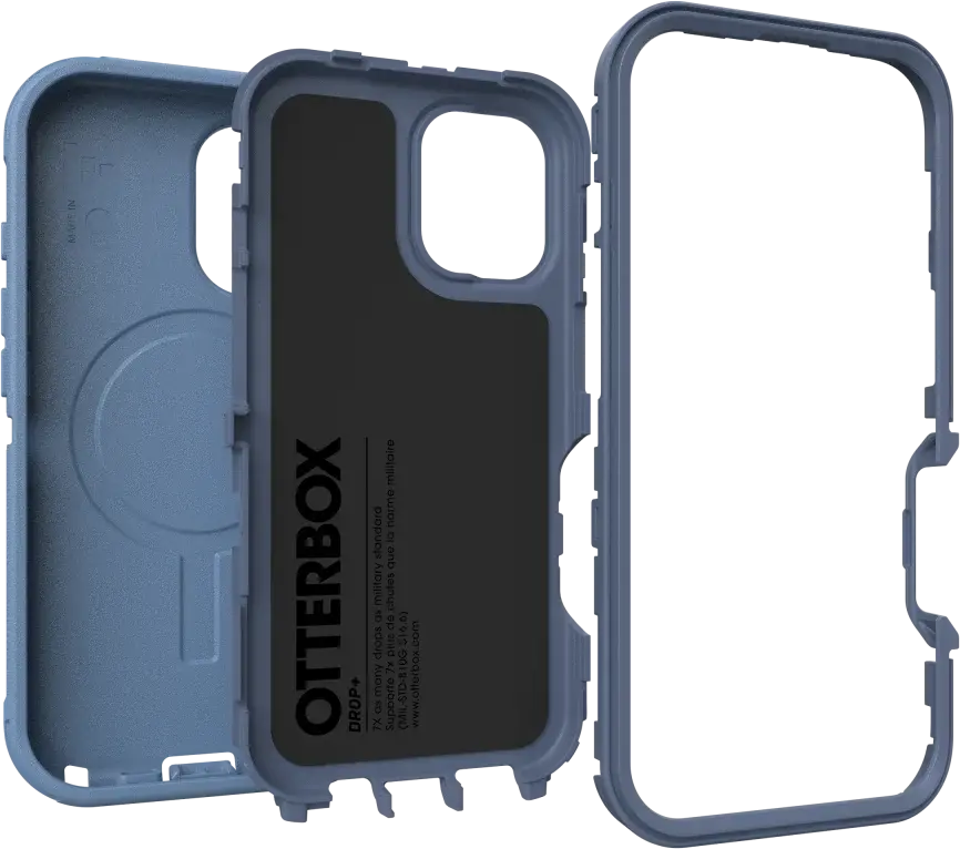 OtterBox Defender MagSafe Apple iPhone 16 Hoesje Back Cover Blauw afbeelding 6