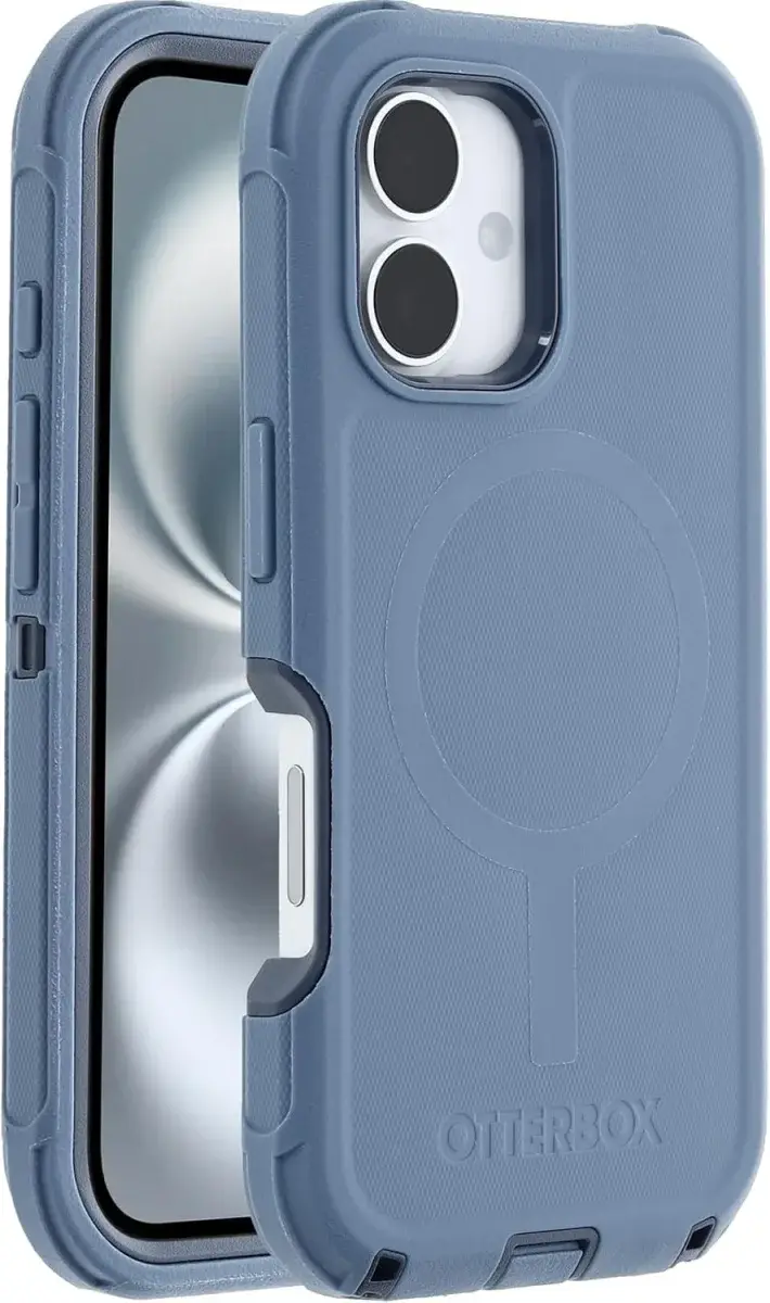 OtterBox Defender MagSafe Apple iPhone 16 Hoesje Back Cover Blauw afbeelding 1