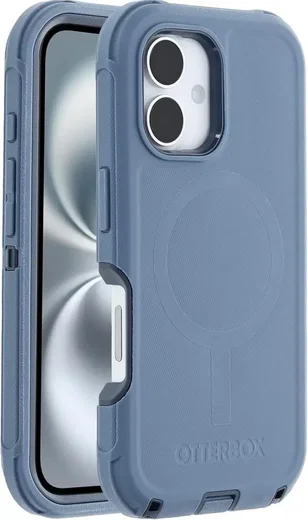 OtterBox Defender MagSafe Apple iPhone 16 Hoesje Back Cover Blauw afbeelding 1
